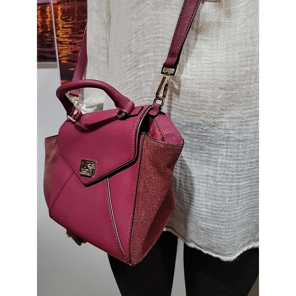 Kate Spade, Laurel Wesley Place CrossBody Shoulder Top Handle Bag burgundy #CB3 - Picture 13 of 15